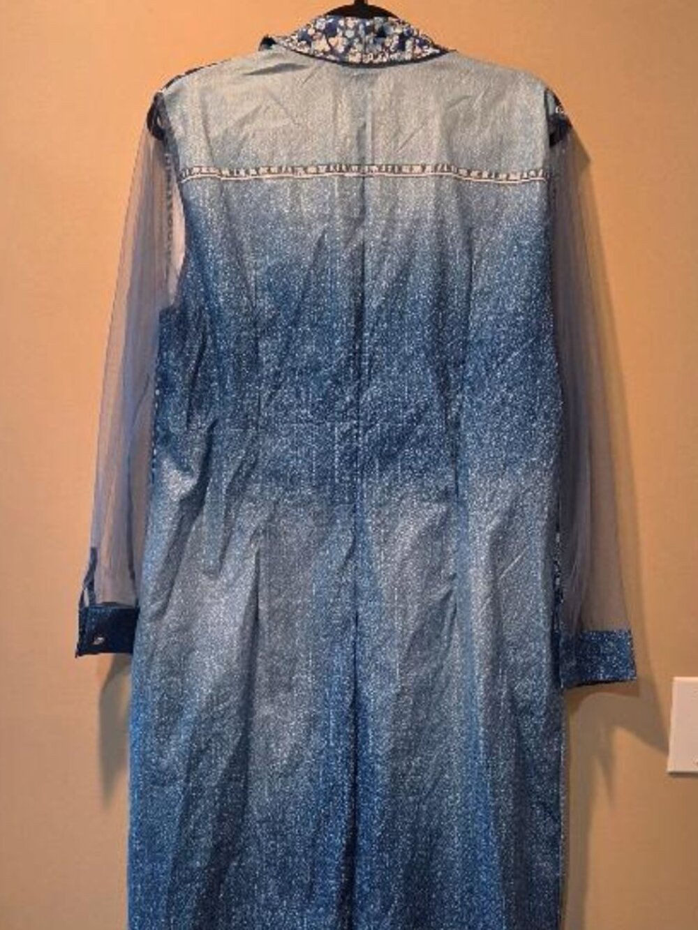 Xpluswear Shirt Collar Long Sleeve Button Casual Maxi Dress - Picture 7 of 12